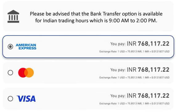 API Invoice Payment Methods